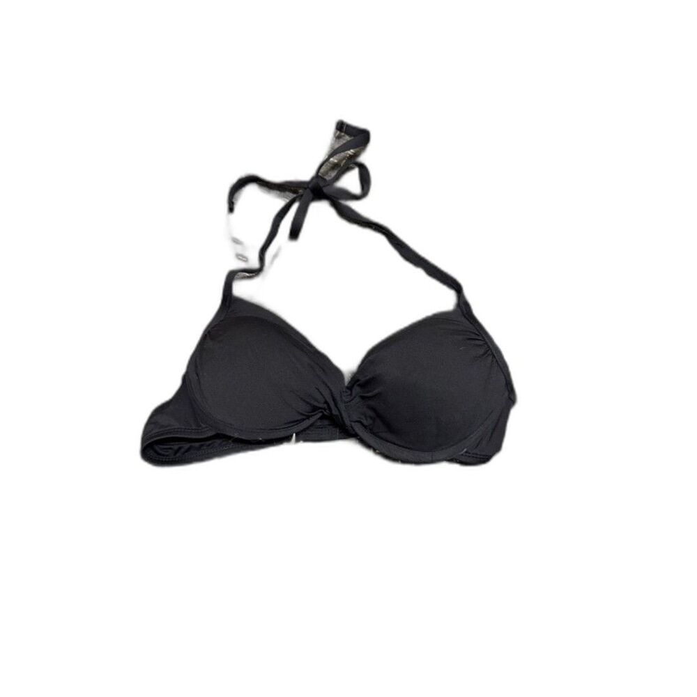Black Halter Bikini Top - Classic Swim Bikini